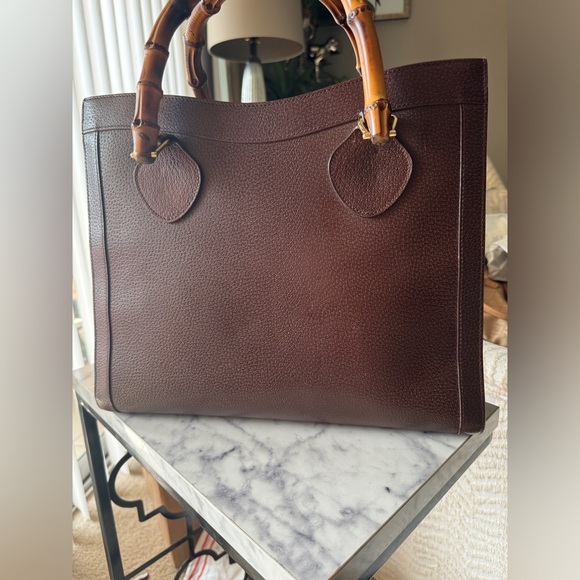 Gucci Diana Large Vintage Bamboo tote in Brown - Picture 2 of 16